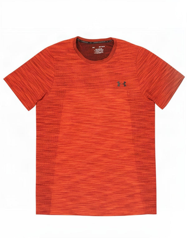 Under Armour Herre T-Shirt Top Medium Orange Flecked