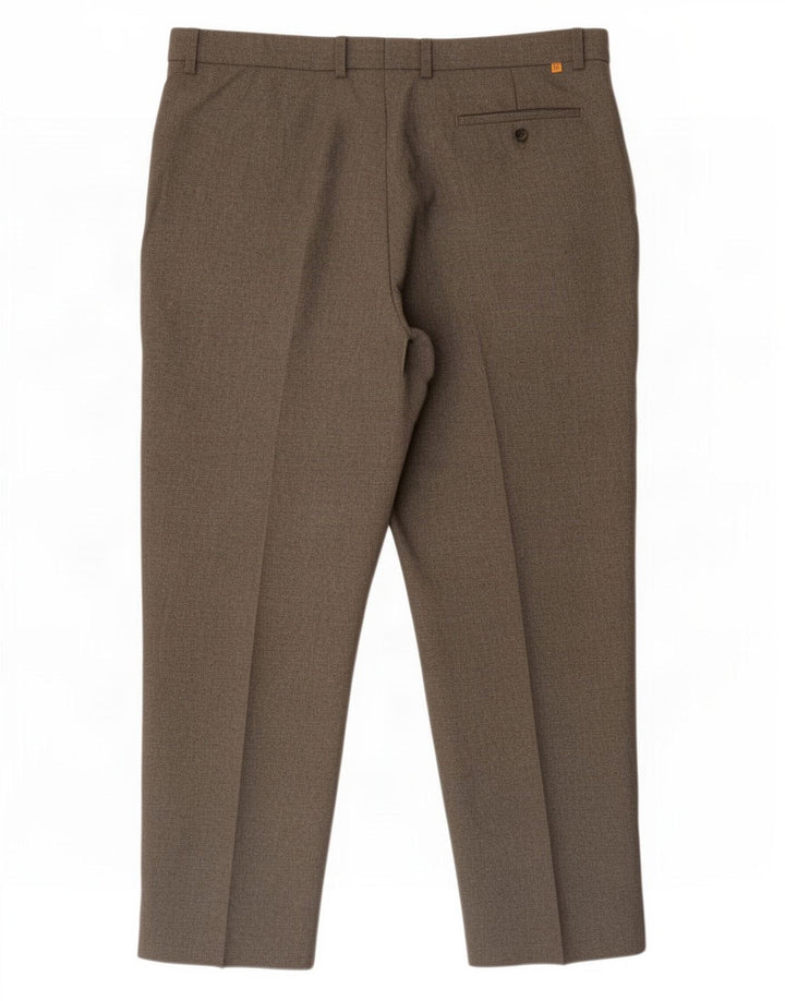 Farah Lige Chinobukser til mænd W40 L29 Khaki Polyester
