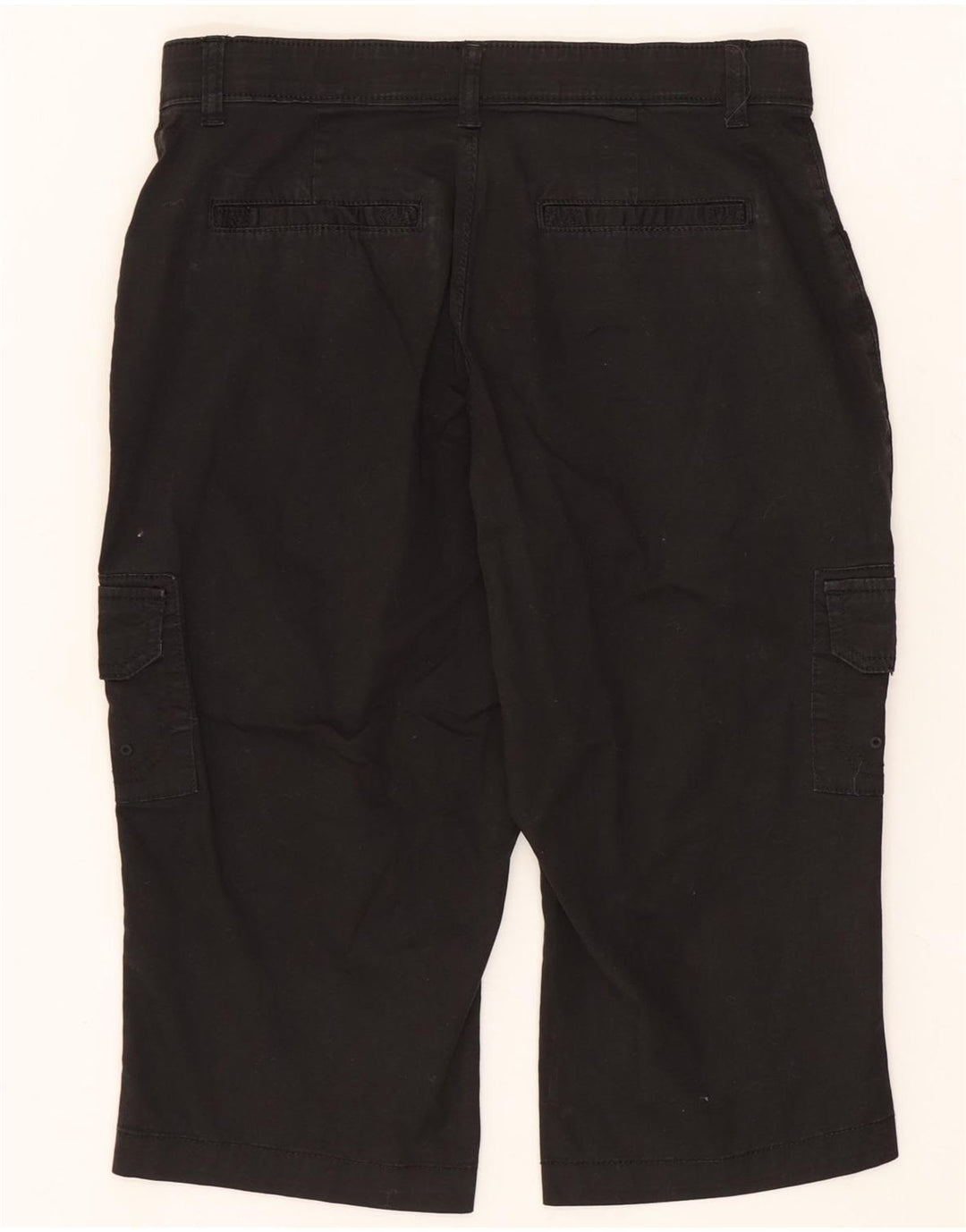 LEE Womens Cargo Bermuda Shorts US 6 Medium W30 Black Bomuld