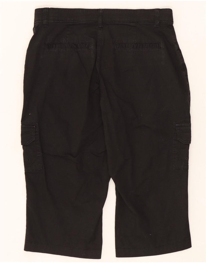 LEE Womens Cargo Bermuda Shorts US 6 Medium W30 Black Bomuld
