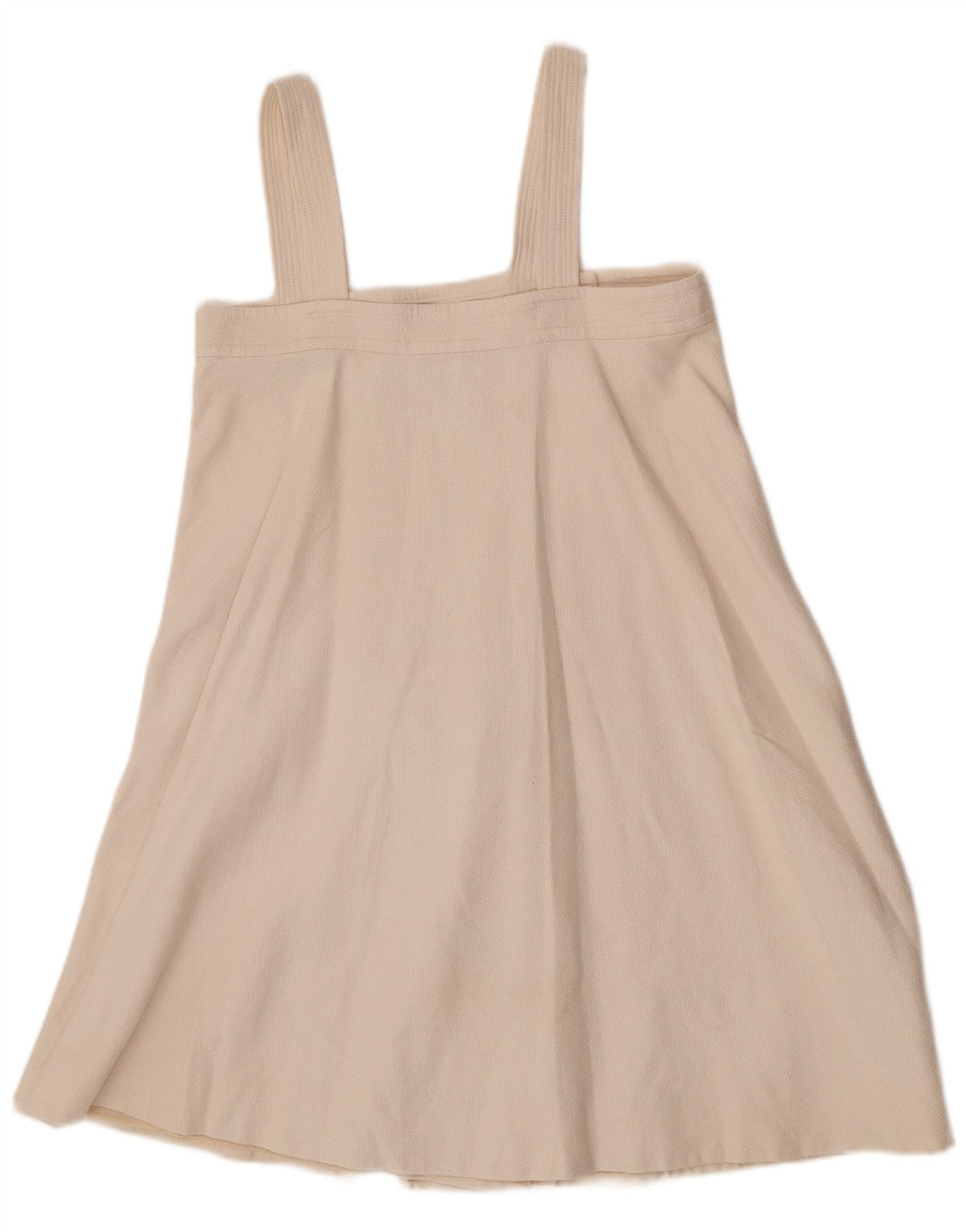 Chloe Dame Pinafore Dress IT 38 XS Off White Bomuld