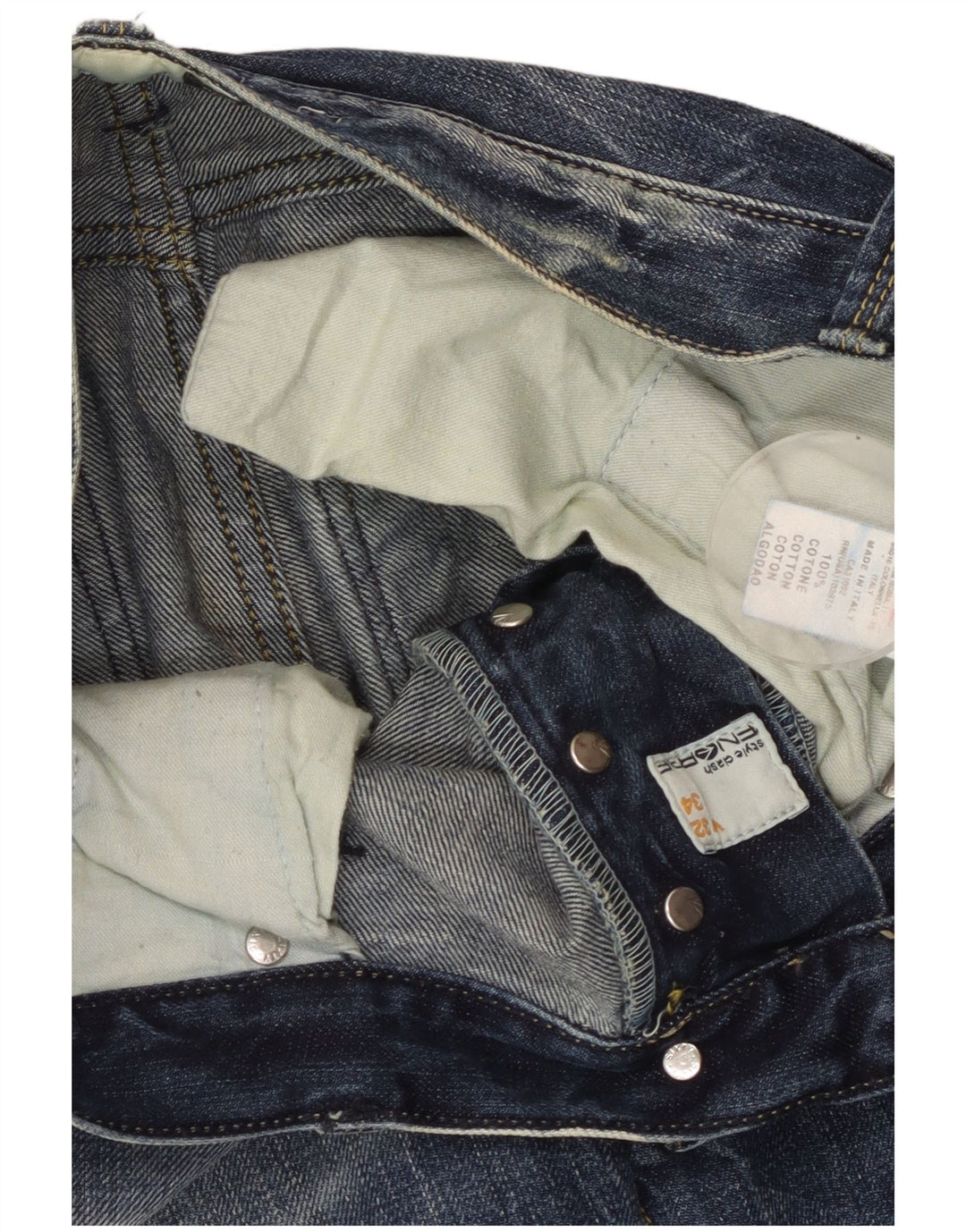 ENERGIE Straight jeans til mænd W32 L34 blå bomuld