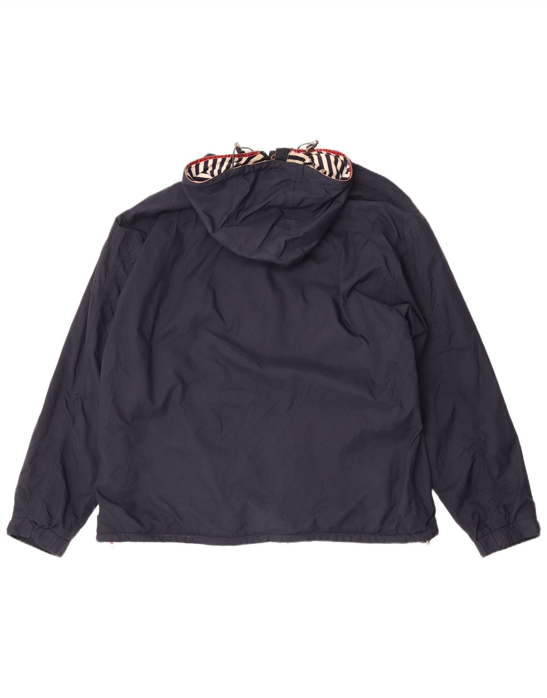 Joules Dame Hætte Oversized Anorak Jacket UK 16 Large Navy Blue