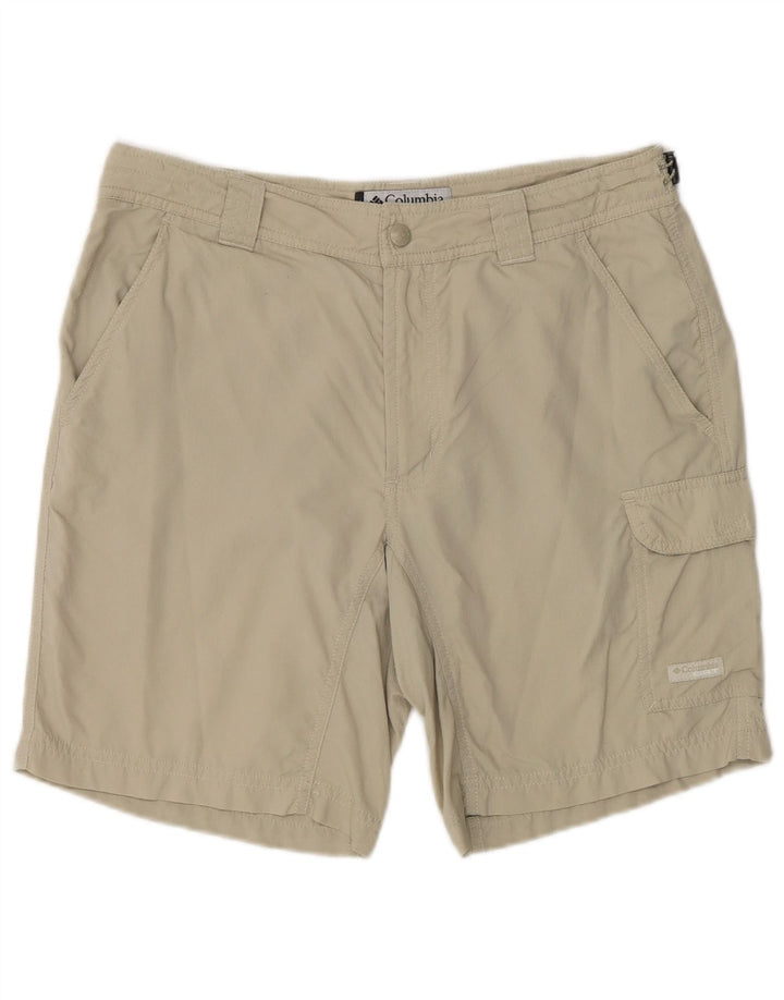 Columbia Womens Cargo Shorts US 8 Medium W30 Beige Nylon