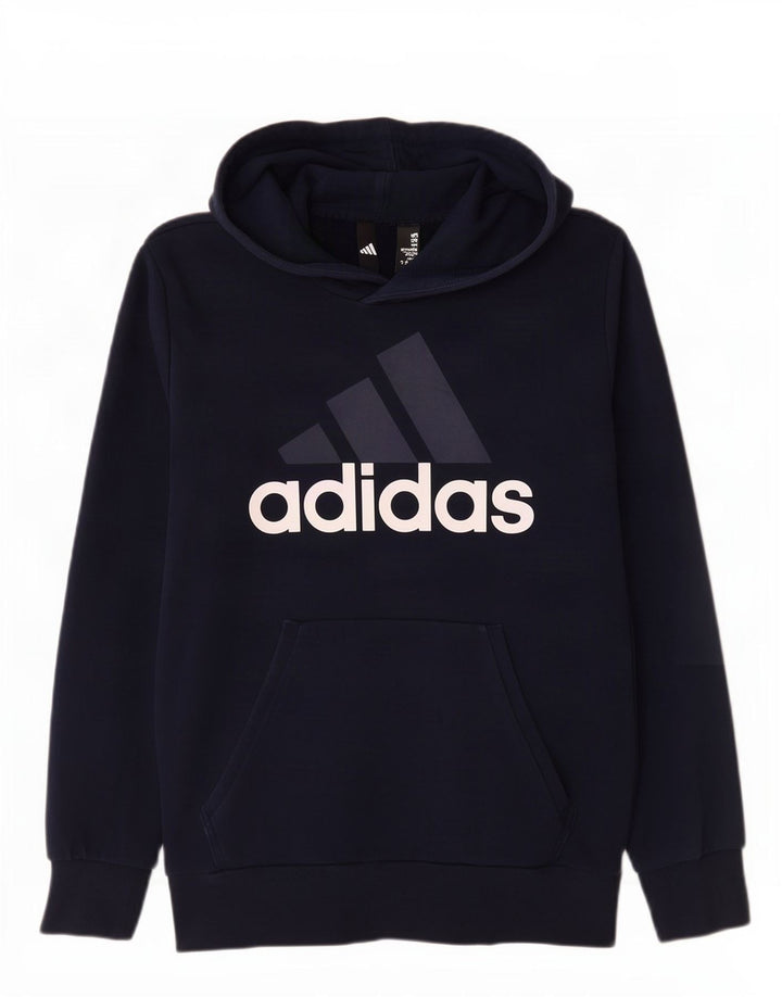 Adidas Grafisk hættetrøje til mænd mellem marineblå bomuld