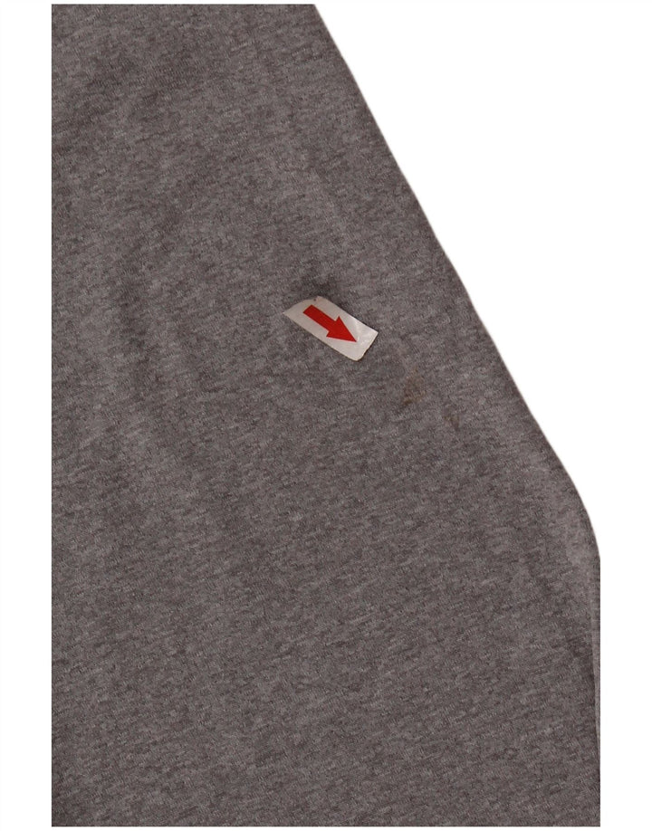 UNDER ARMOUR Herre Heat Gear Grafisk Top Langærmet Stor Grå Polyester