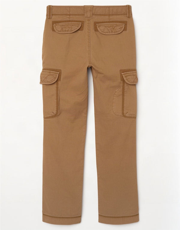 Tommy Hilfiger Lige Cargo-bukser til kvinder W26 L32 Beige Bomuld
