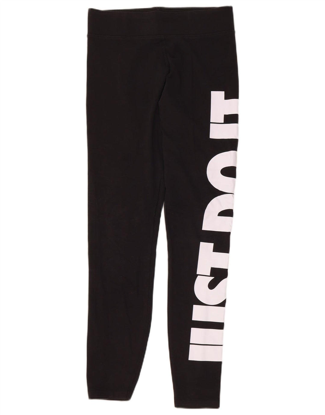 NIKE Grafiske Leggings til kvinder UK 12 Medium Sort Bomuld