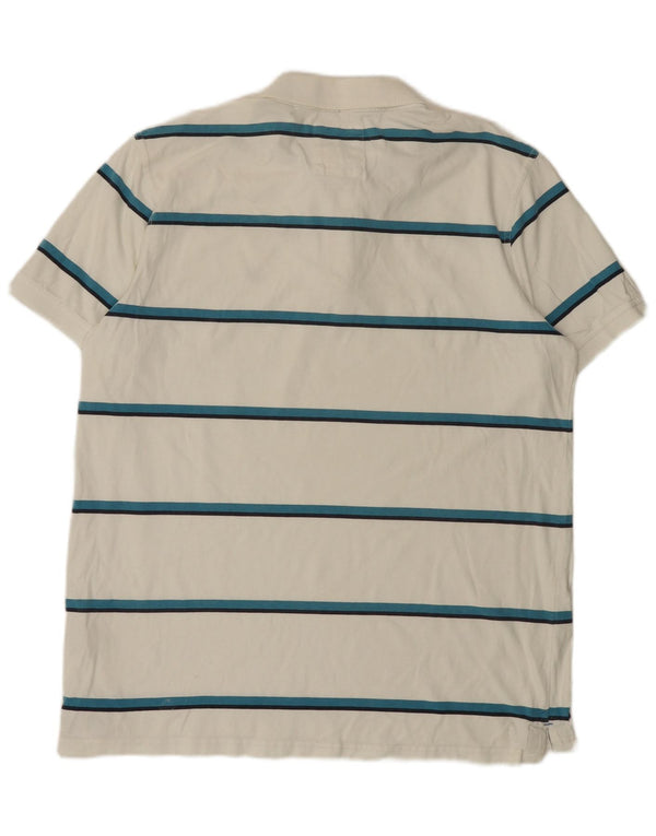 Crew Clothing Herre poloshirt 2XL Hvidstribet bomuld