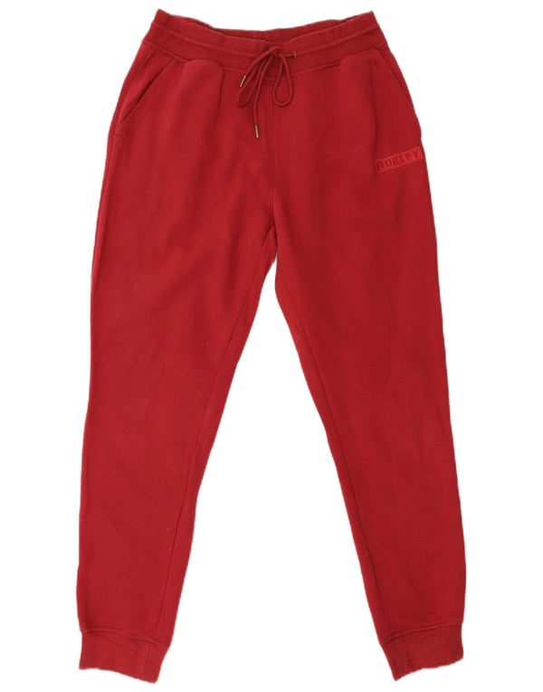 Hurley Dame træningsdragt Bukser Joggers UK 12 Medium Rød Bomuld