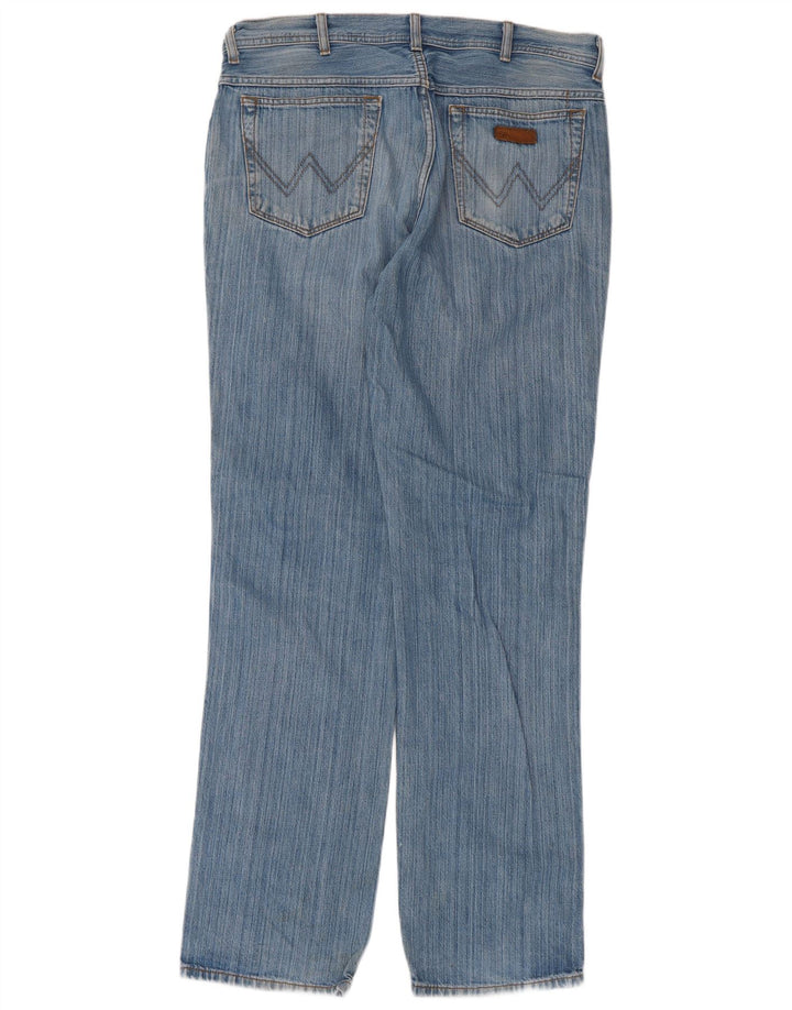 Wrangler Herre Texas Straight Jeans W36 L34 Blå Bomuld