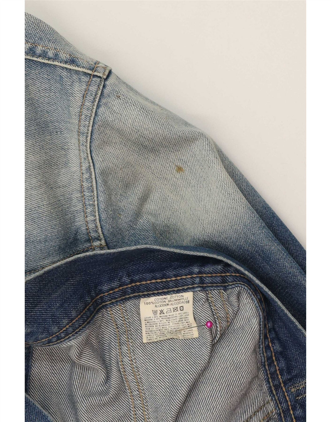 Diesel Herre denimjakke UK 42 XL Blå Bomuld