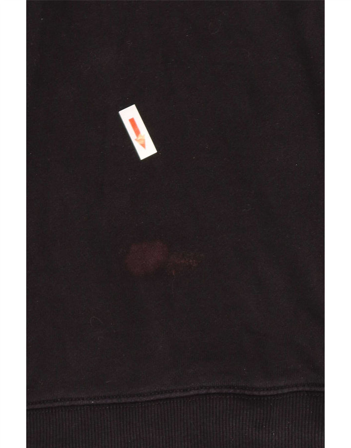 Adidas Dame Sweatshirt Jumper UK 12/14 Medium Sort Bomuld