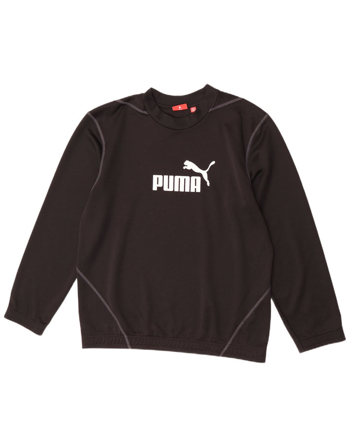 Puma Herre grafisk sweatshirt Jumper Medium Sort Polyester