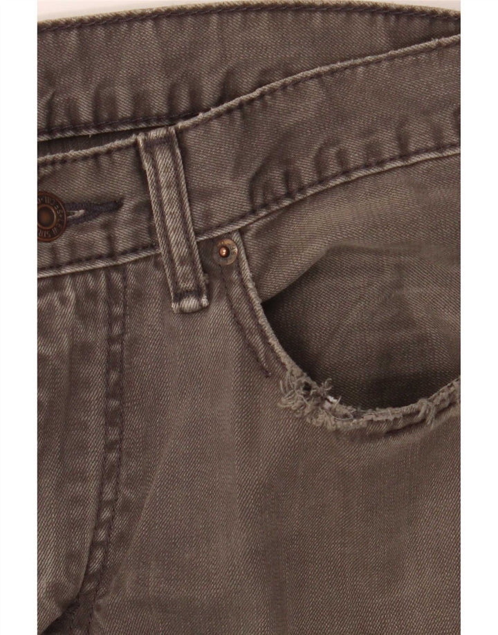 Levi's Herre 505 Straight Jeans W32 L30 Grå Bomuld