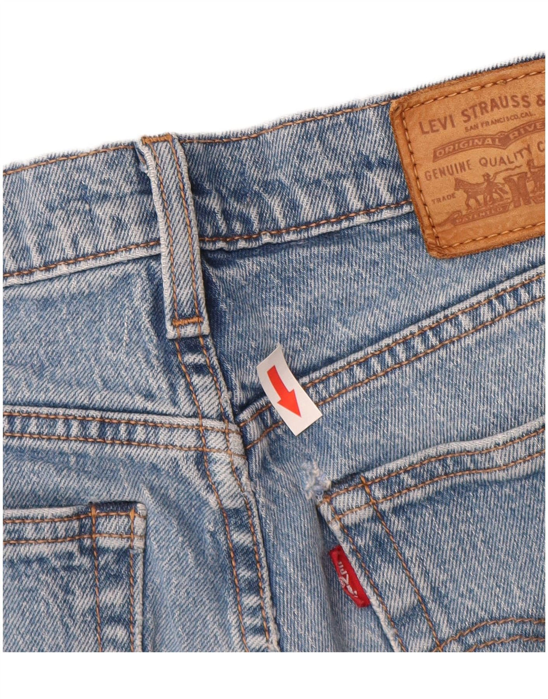 Levi's Dame Wedgie Straight Jeans W25 L28 Blå Bomuld