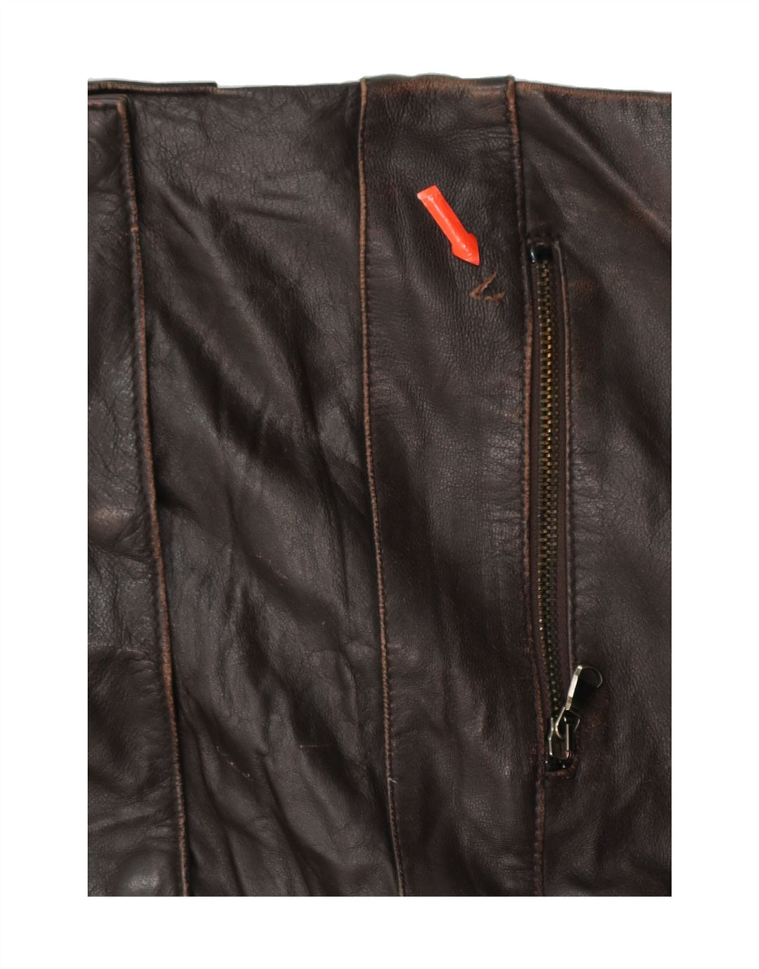 IANNALFO & SGARIGLIA Mens Leather Jacket IT 50 Large Brown Leather Vintage Iannalfo & Sgariglia and Second-Hand Iannalfo & Sgariglia from Messina Hembry 