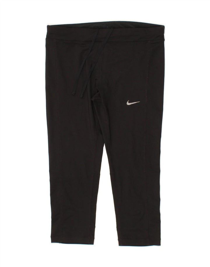 NIKE Womens Dri Fit Bermuda Sport Shorts UK 8 Small Black Vintage Nike and Second-Hand Nike from Messina Hembry 