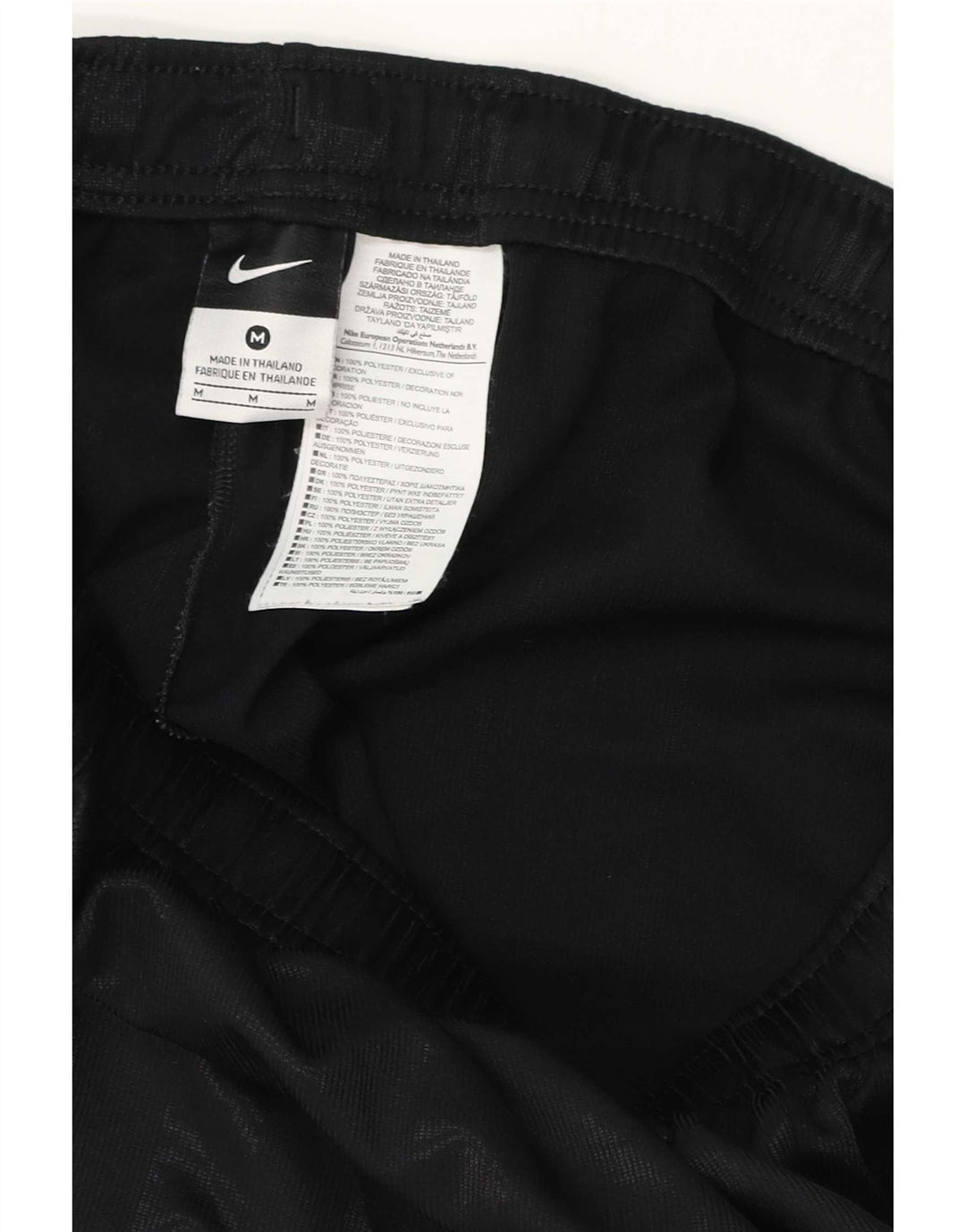 Nike Sportsshorts til mænd mellem sort stribet polyester