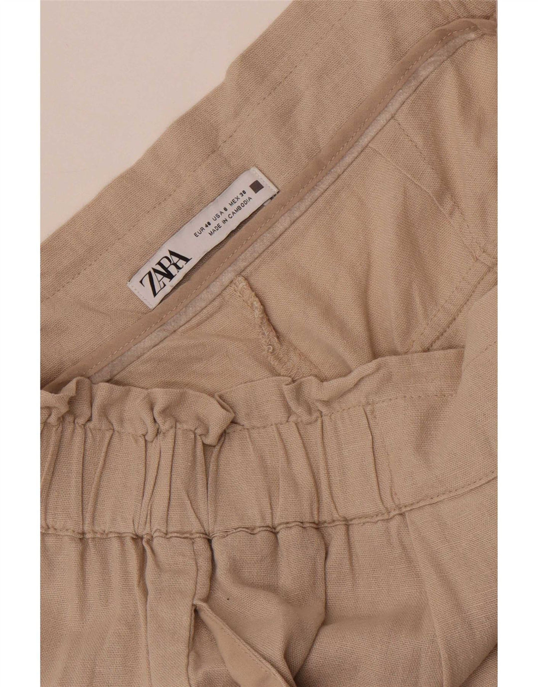 Zara Dame Cargo Harem Bukser EU 40 Medium W30 L26 Beige