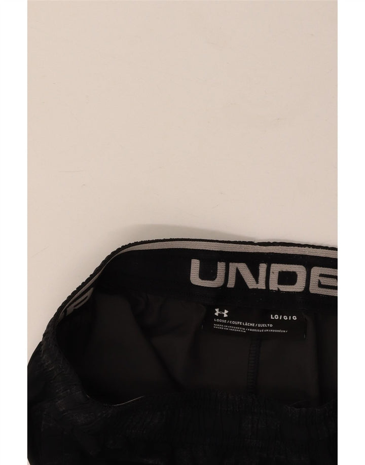 UNDER ARMOUR Herre Sportshorts Store Sorte Geometriske