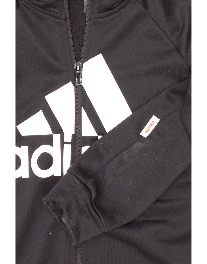 Adidas drenge grafisk træningsdragt topjakke 9-10 år Sort Colourblock