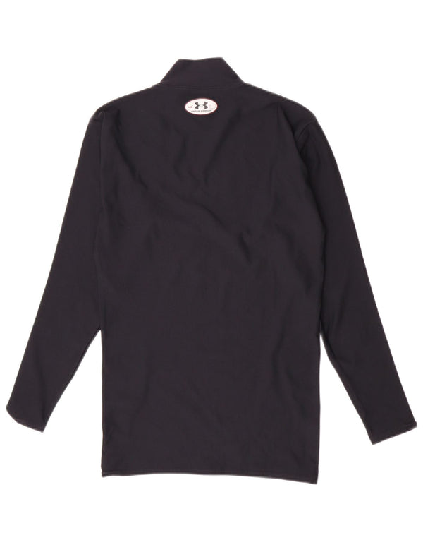 Under Armour Dame Top Langærmet UK 14 Large Navy Blue Nylon