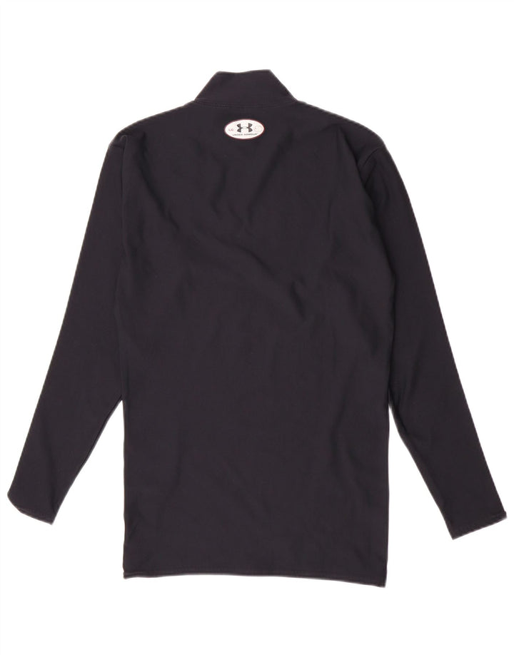 Under Armour Dame Top Langærmet UK 14 Large Navy Blue Nylon