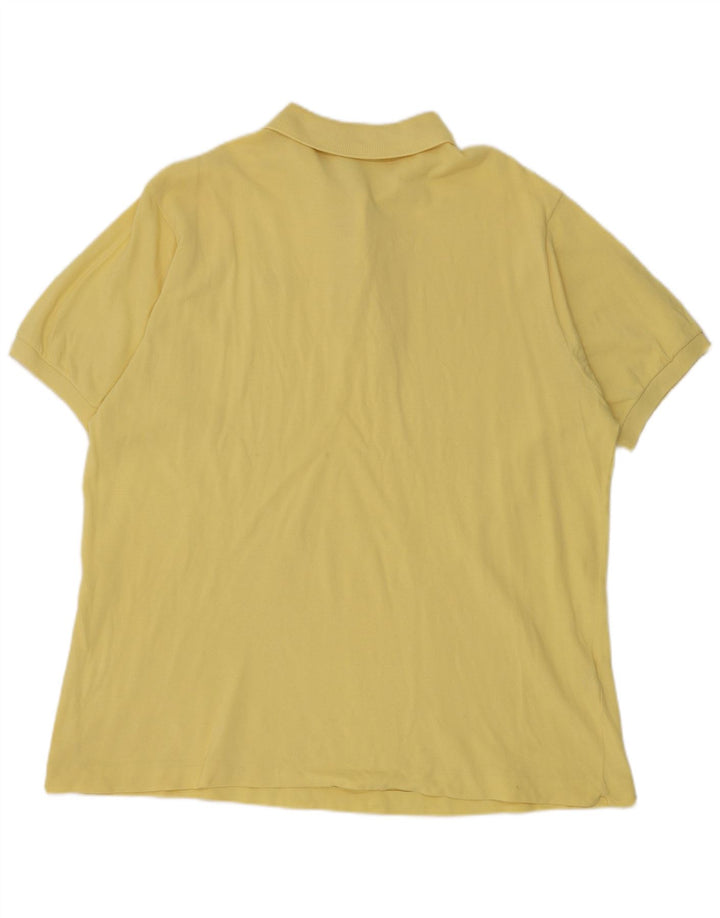 Lacoste Herre Polo Shirt Str. 7 2XL Gul Bomuld