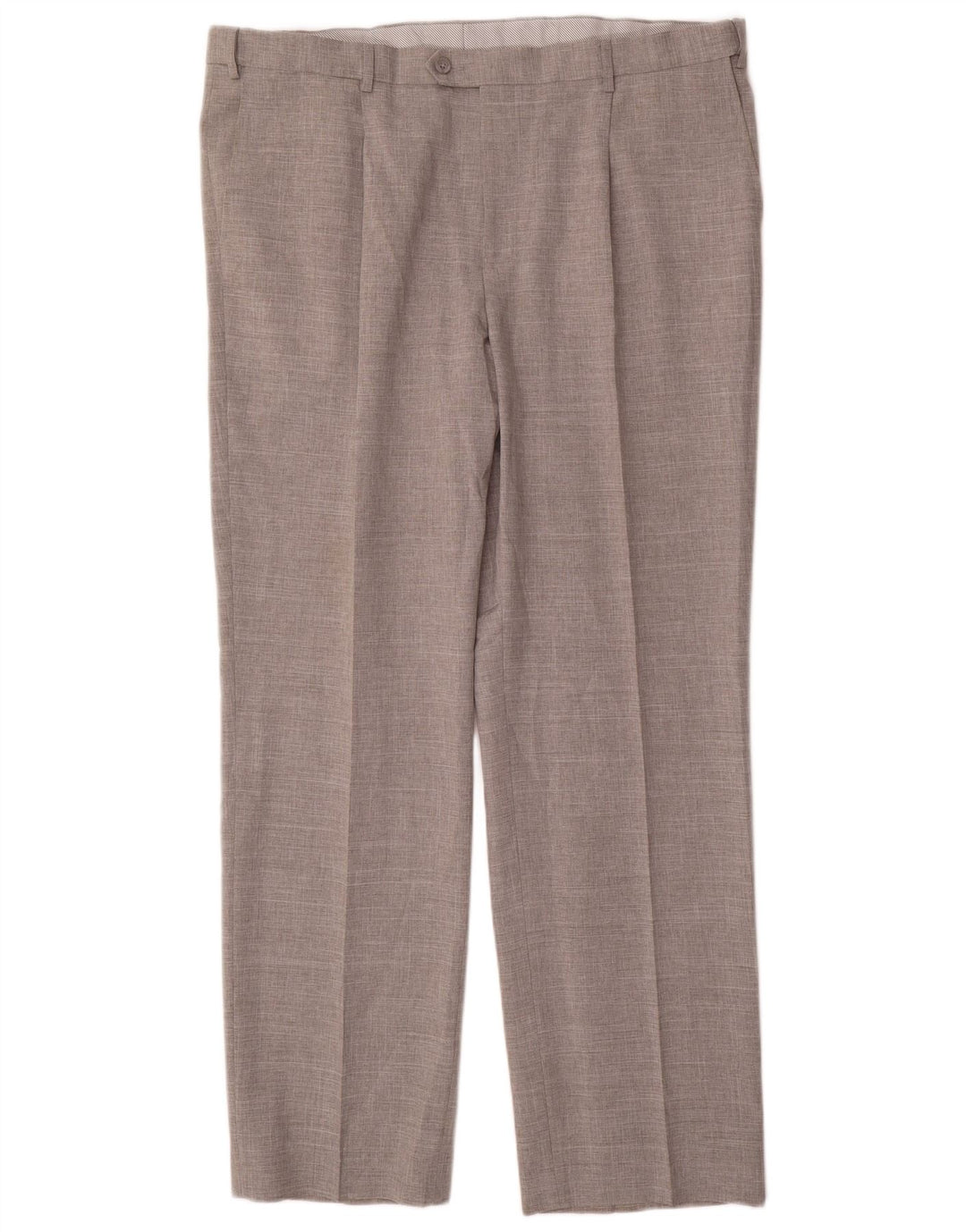 Marks & Spencer Straight Suit Bukser til mænd W42 L33 Grå polyester