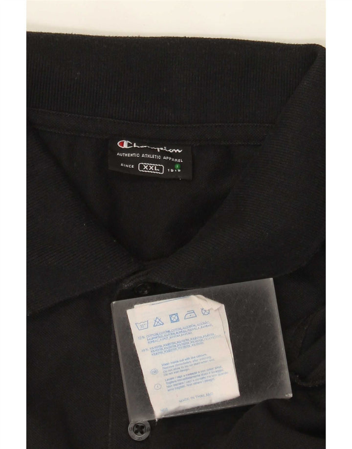Champion herre poloshirt 2XL sort bomuld