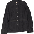 Laura Ashley Dame Military 6 Button Blazer Jacket UK 12 Medium Navy Blue