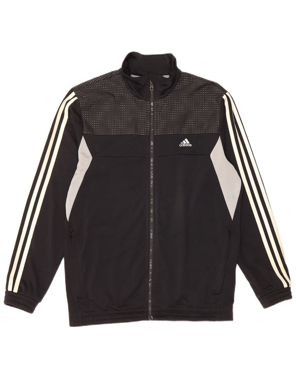 Adidas Træningsdragt til mænd Topjakke UK 38/40 Medium Sort Colourblock