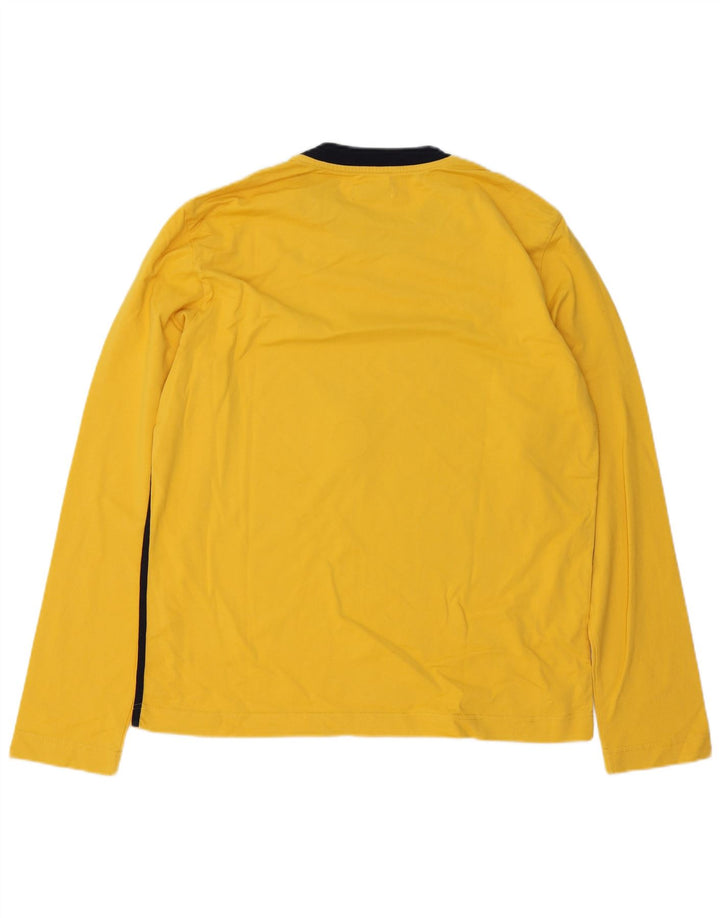 Gas Herre Grafisk Top Langærmet XL Gul Colourblock