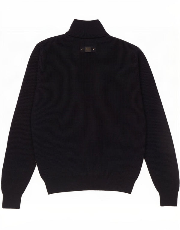 Blauer Herre Turtle Neck Jumper Sweater Medium Navy Blue Uld