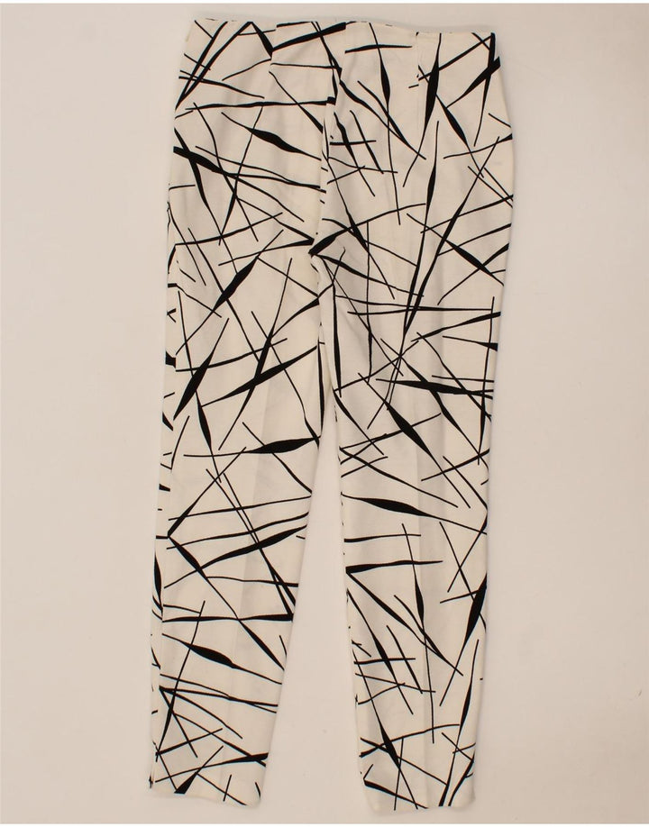 LUISA SPAGNOLI Womens 2 Piece Set IT 40 Medium W30 L27 White Geometric Vintage Luisa Spagnoli and Second-Hand Luisa Spagnoli from Messina Hembry 