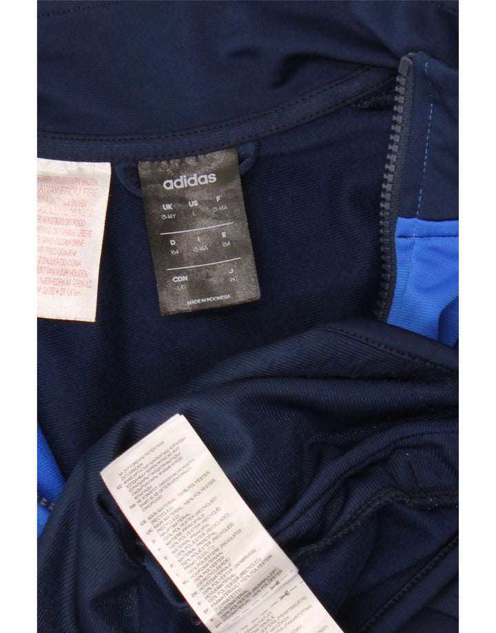 ADIDAS Træningsdragt topjakke til drenge 13-14 år Navy Blue Colourblock
