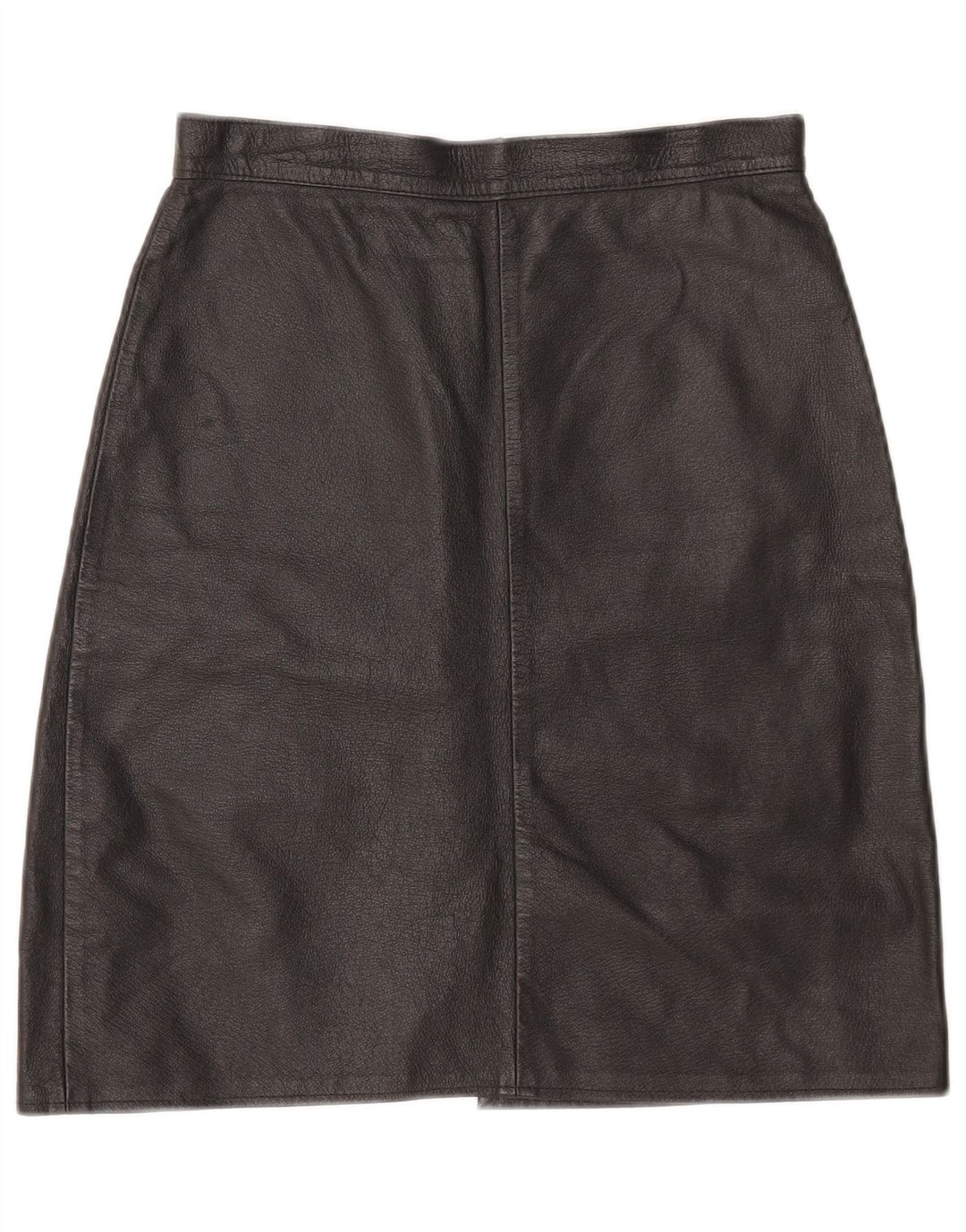Vintage Dame Læder Nederdel Small W26 Sort