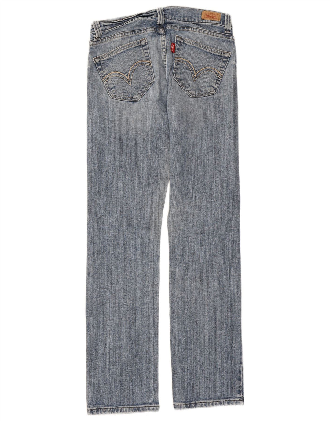 LEVI'S Dame 504 Tilted Straight Jeans US 5 Medium W28 L31 Blå Bomuld