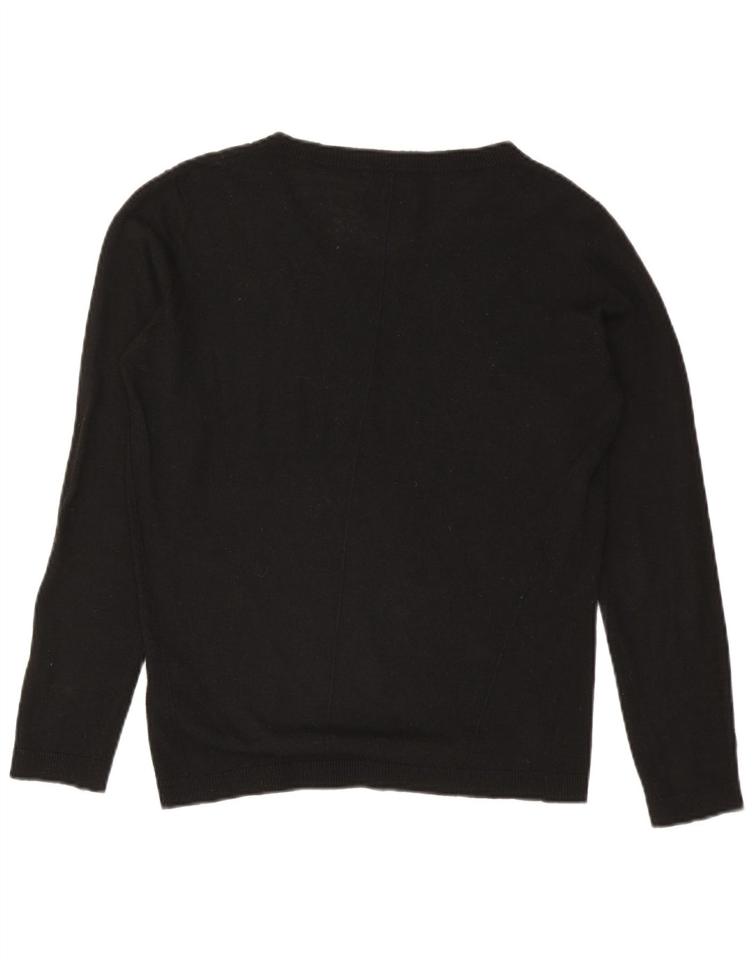 Energie Dame V-hals sweater UK 14 Medium Sort Akryl
