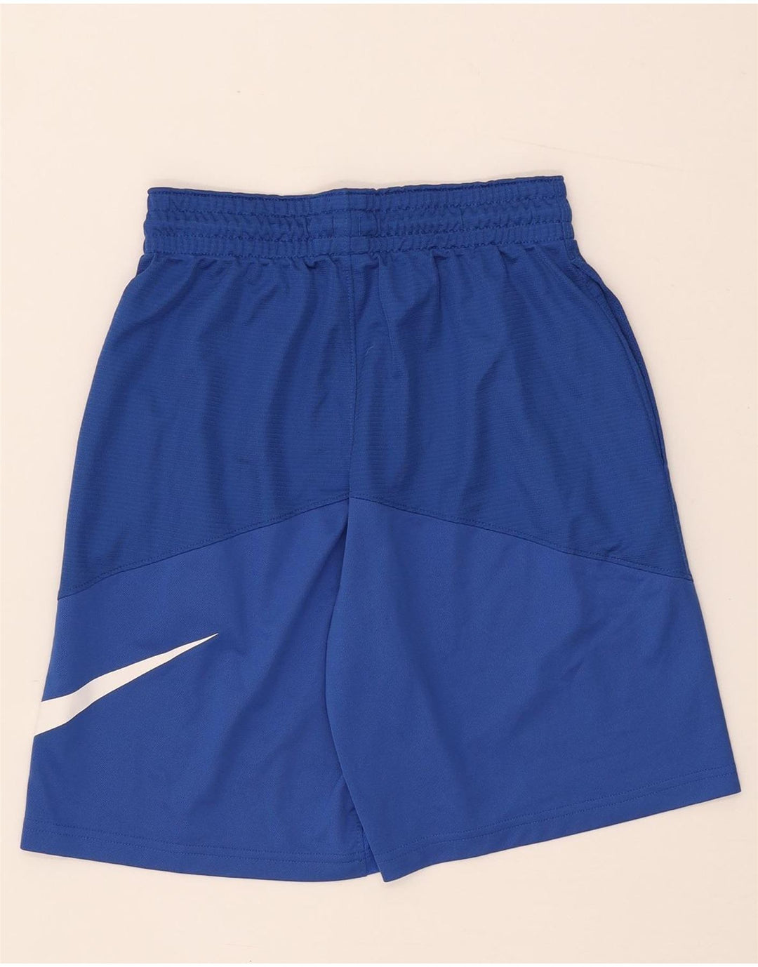 Nike Herre Dri Fit grafiske sportsshorts Små blå polyester