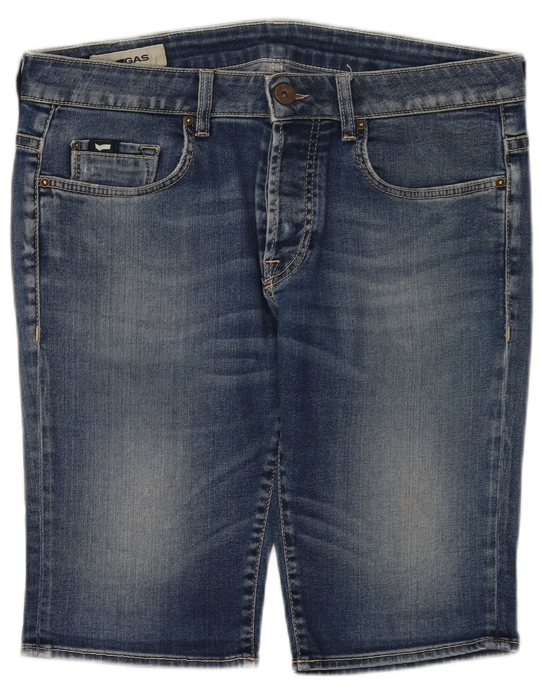 Gas denimshorts til kvinder W34 store blå bomuld
