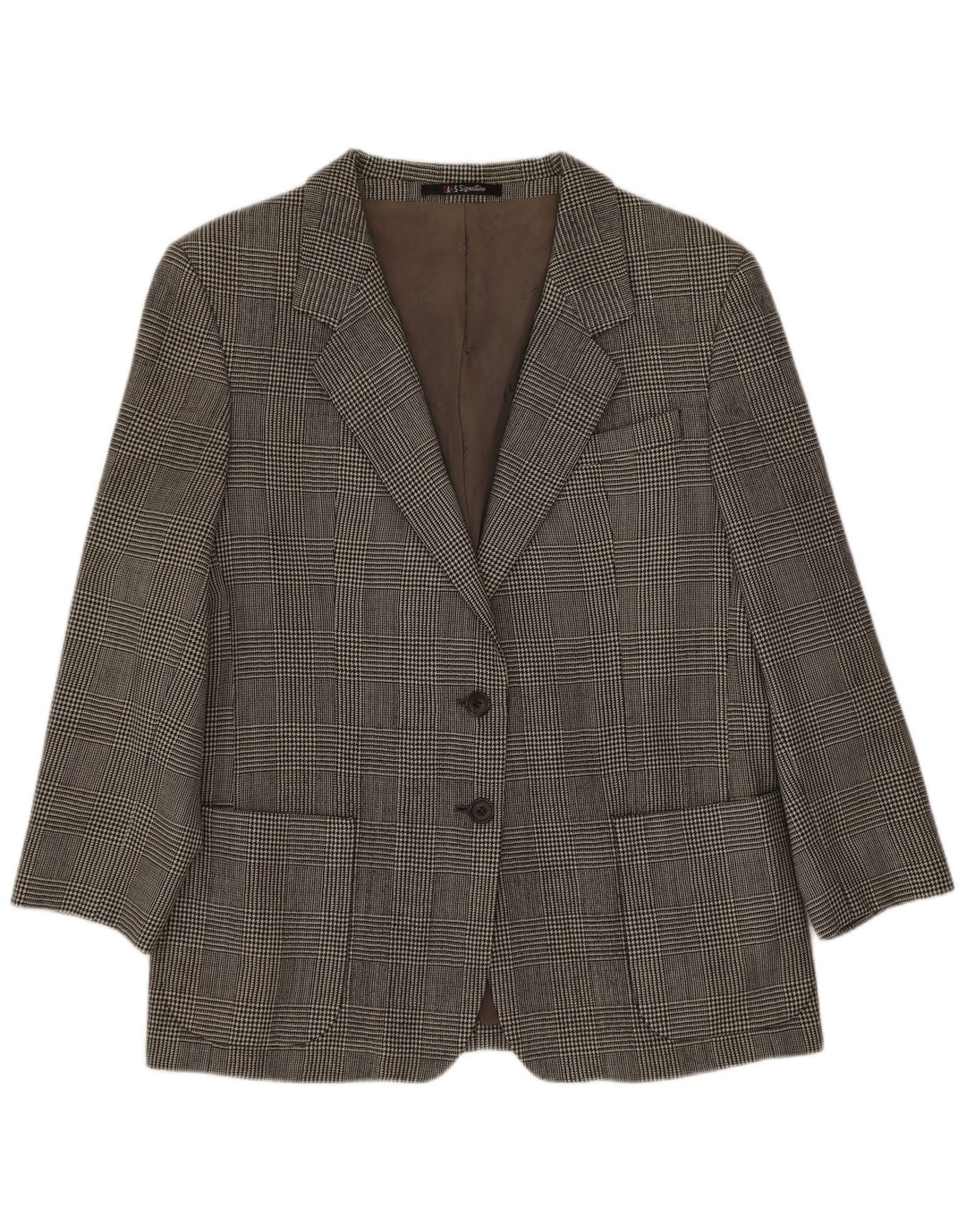 Dack's Dame 2-knaps blazerjakke UK 14 Medium Grey Houndstooth Classic