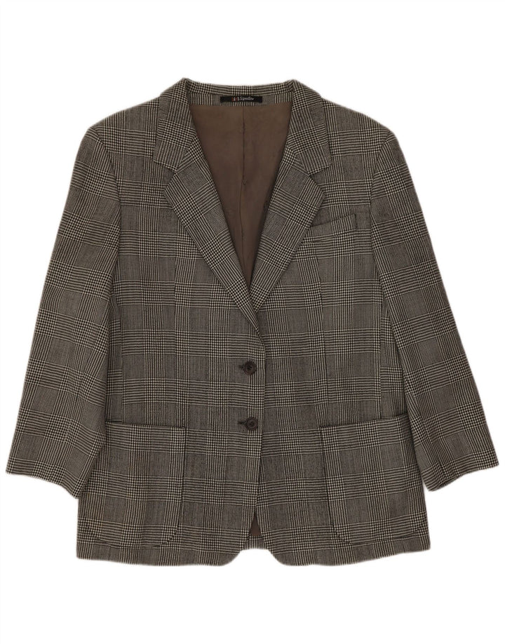 Dack's Dame 2-knaps blazerjakke UK 14 Medium Grey Houndstooth Classic