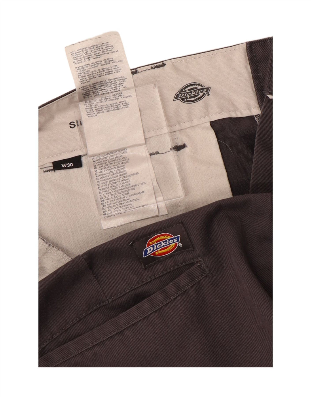DICKIES Herre Slim Fit Chino Shorts W30 Medium Grey Bomuld