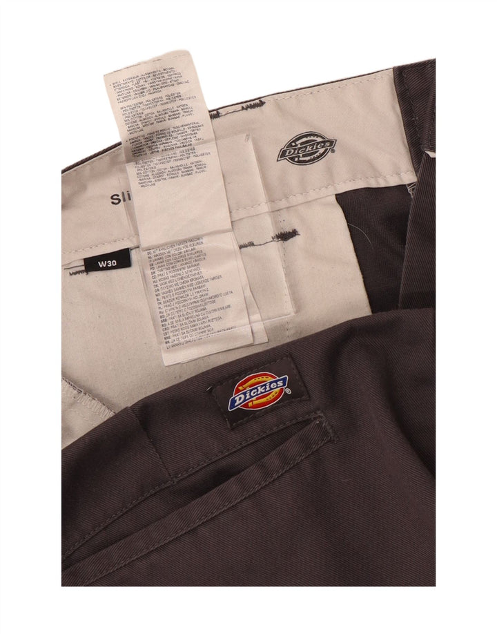 DICKIES Herre Slim Fit Chino Shorts W30 Medium Grey Bomuld