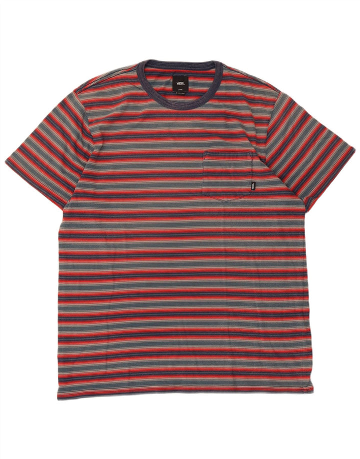 Vans Herre T-Shirt Top Stor Rød Stribet