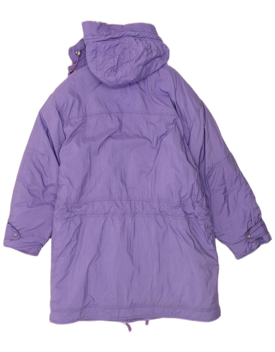 ELLESSE Womens Oversized Hooded Windbreaker Coat UK 14 Medium Purple