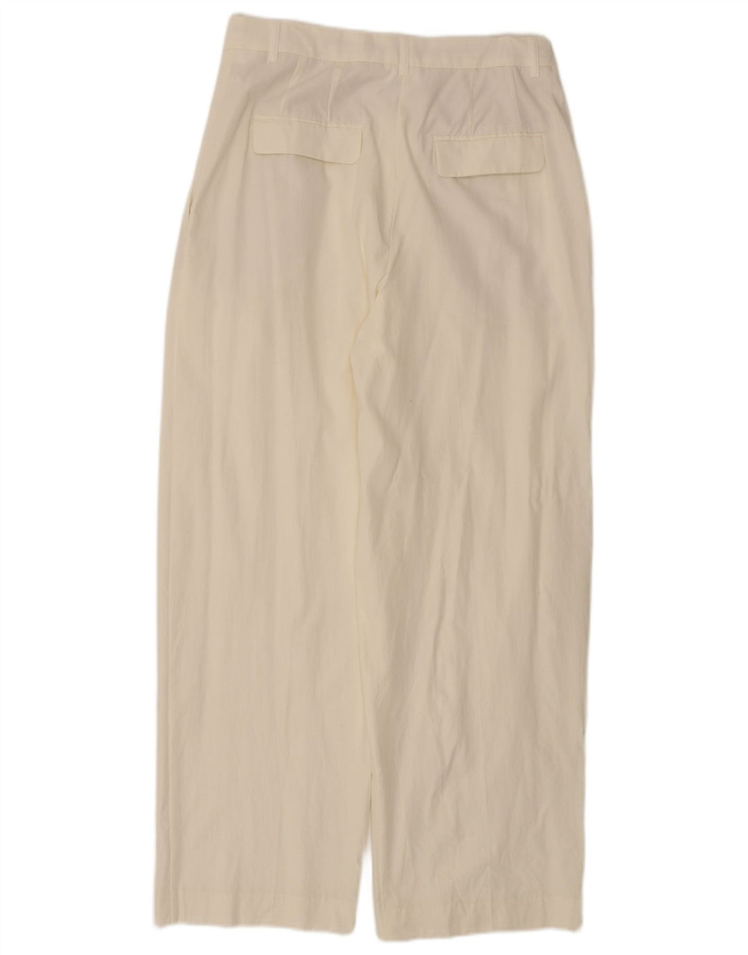 Zara Dame Pegged Chino Bukser Medium W28 L29 Hvid Lyocell