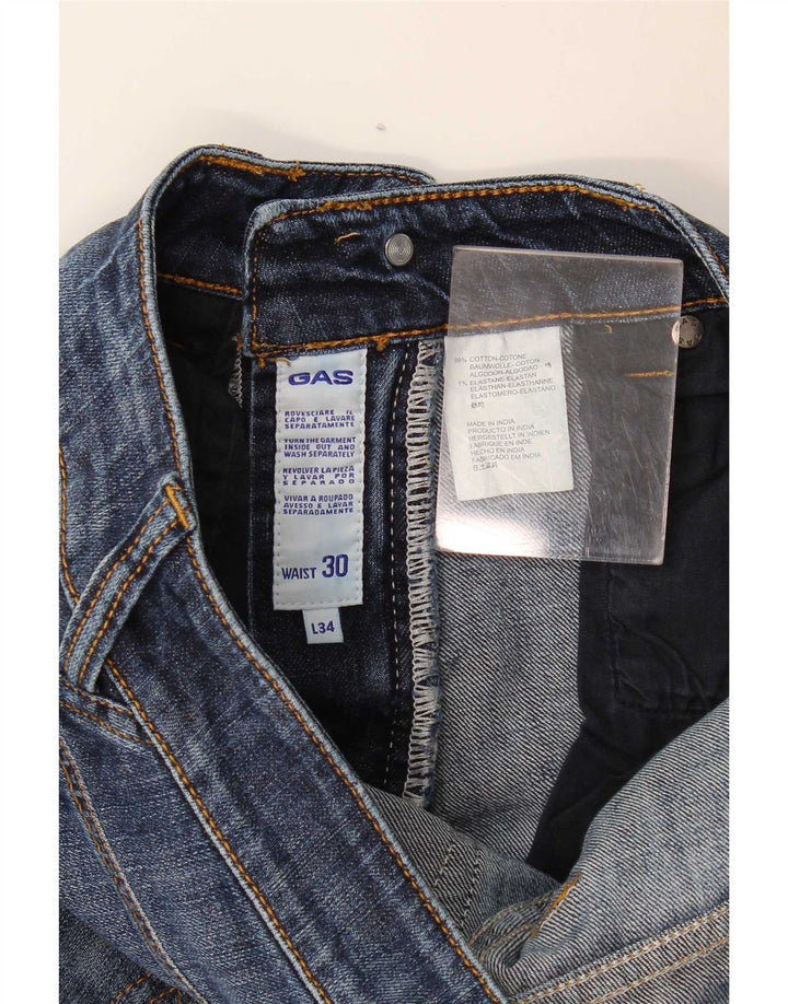 Gas Straight Jeans til kvinder W30 L29 Blå Bomuld